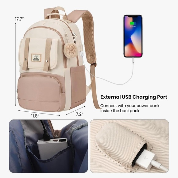 Kids Backpack for Girls,Bookbag for Teens Bag Elementary Primary Middle (072) - Picture 4 of 7